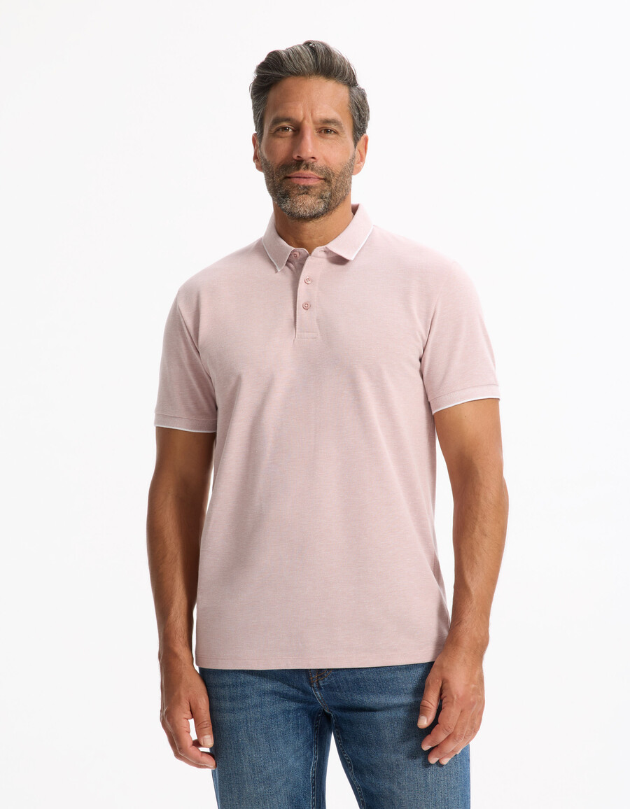 poloshirt in regulärer passform baumwollmischung