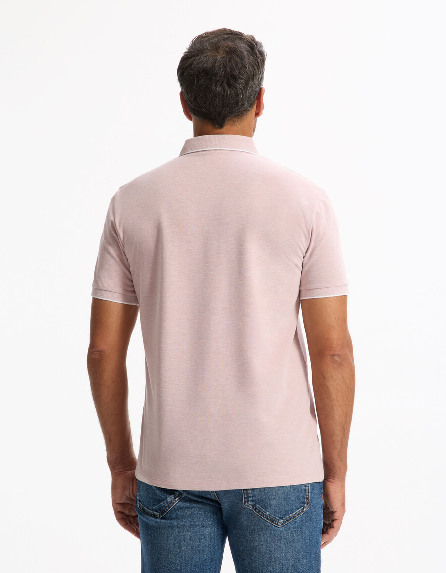 poloshirt in regulärer passform baumwollmischung