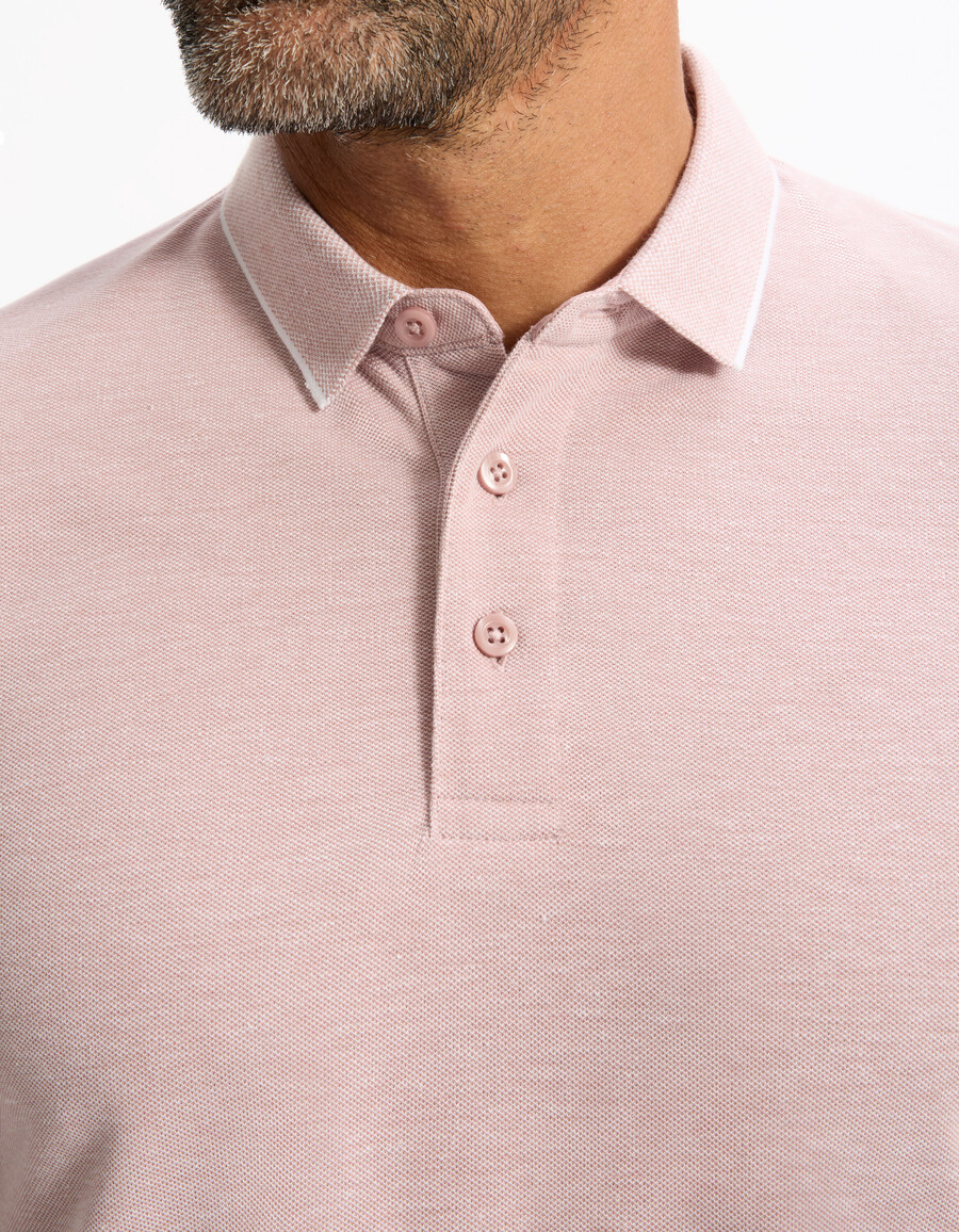 poloshirt in regulärer passform baumwollmischung