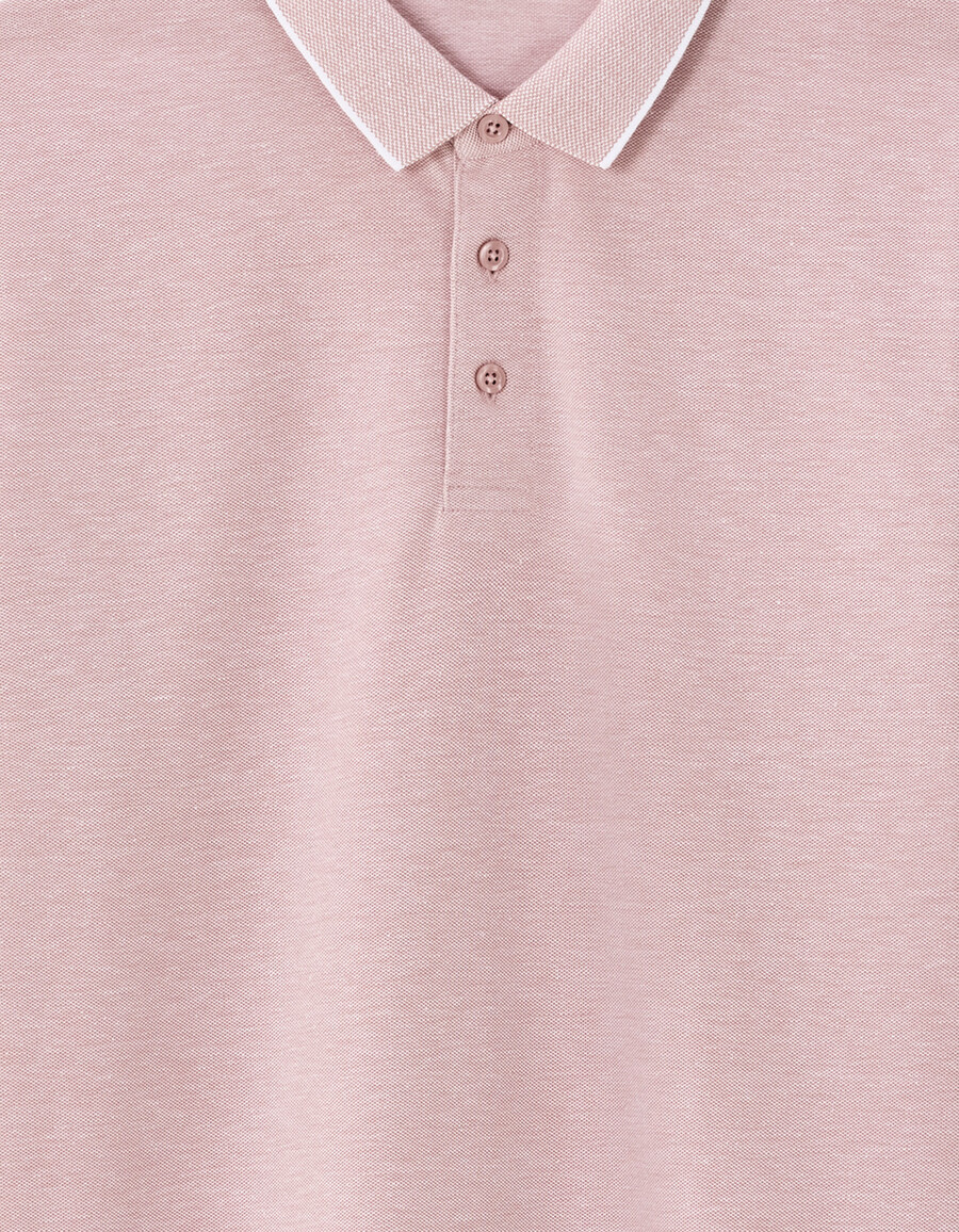poloshirt in regulärer passform baumwollmischung