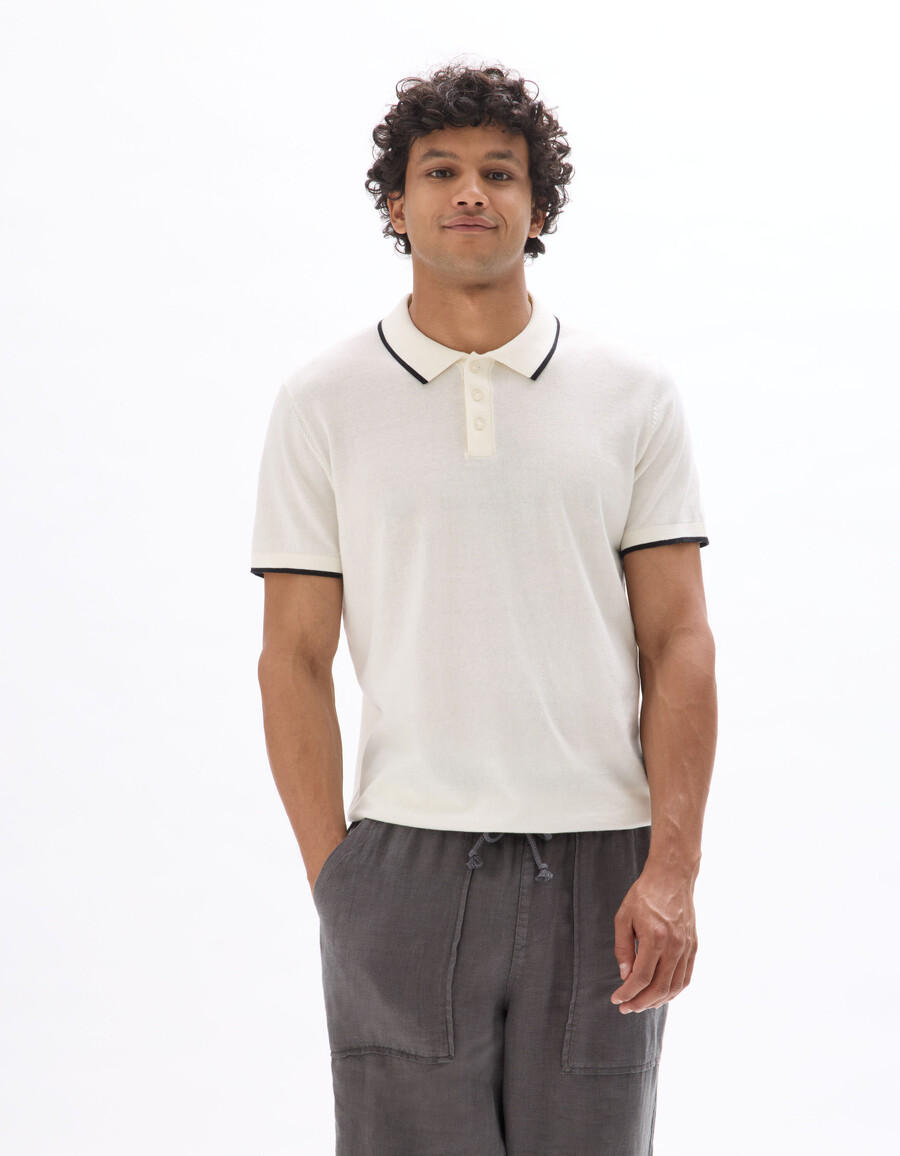 poloshirt in regulärer passform aus hochwertigem jersey