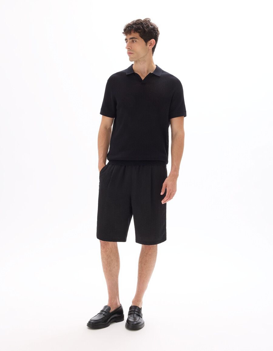 poloshirt in regulärer passform aus 100 baumwollstrick