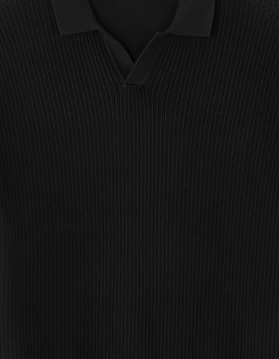 poloshirt in regulärer passform aus 100 baumwollstrick