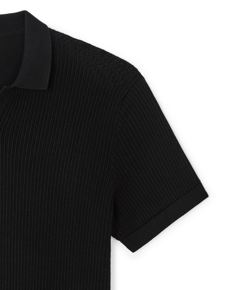 poloshirt in regulärer passform aus 100 baumwollstrick