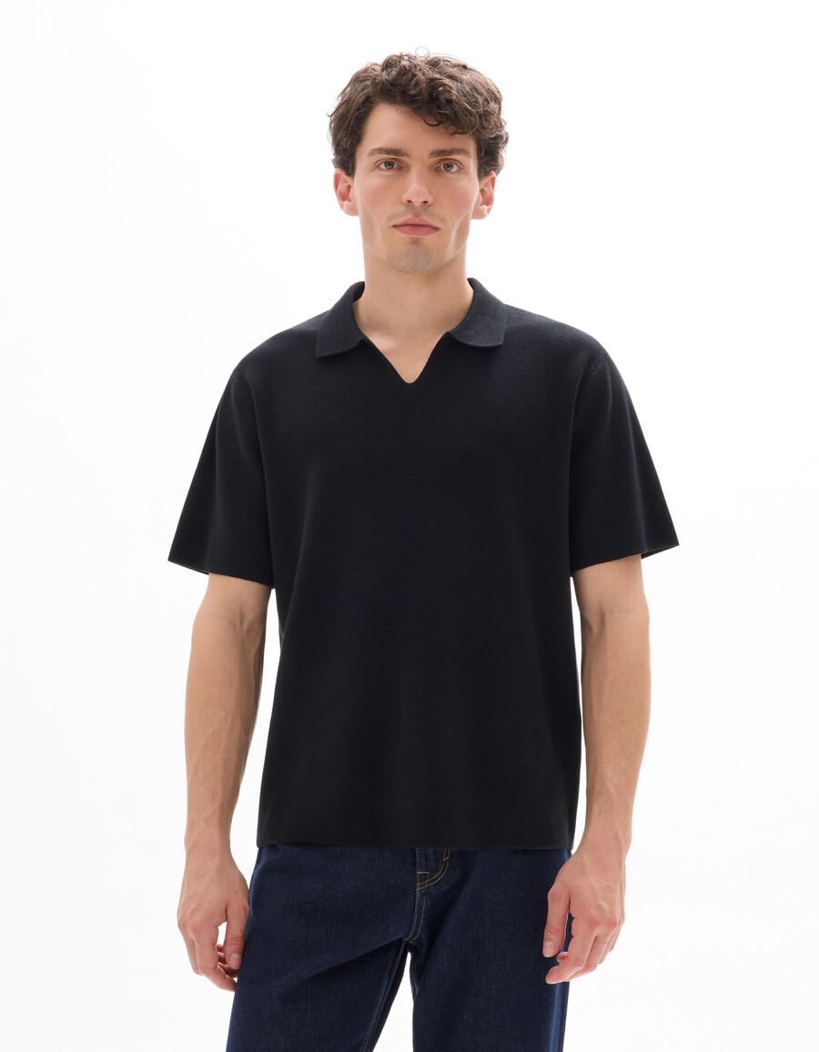 kastenförmiges poloshirt 100 baumwolle milano