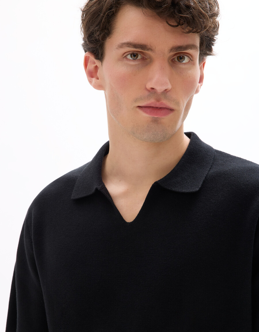 kastenförmiges poloshirt 100 baumwolle milano