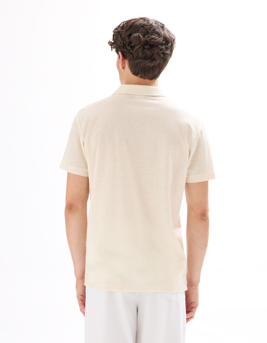 einfarbiges jersey-poloshirt