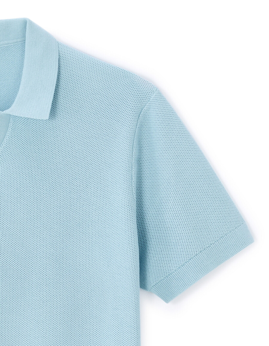 regular piqué-poloshirt aus 100 baumwollstrick