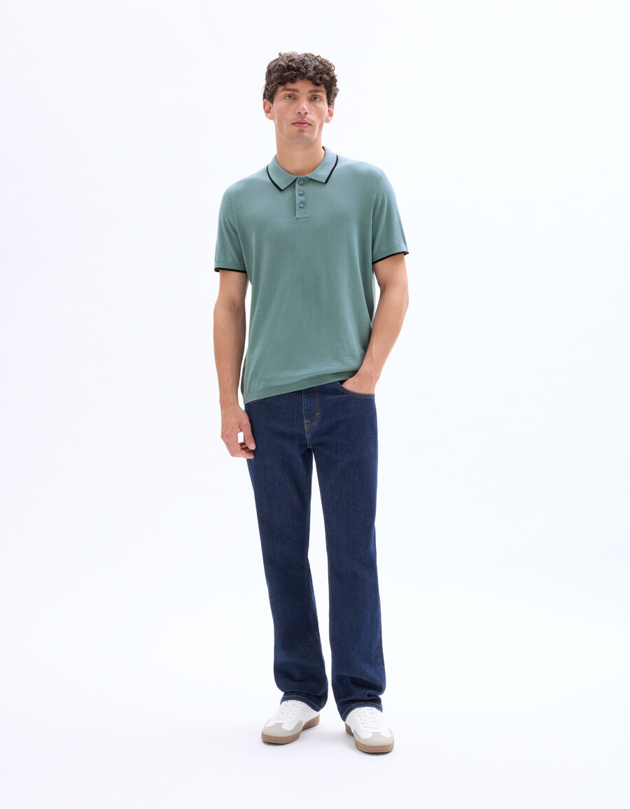 poloshirt in regulärer passform aus hochwertigem jersey
