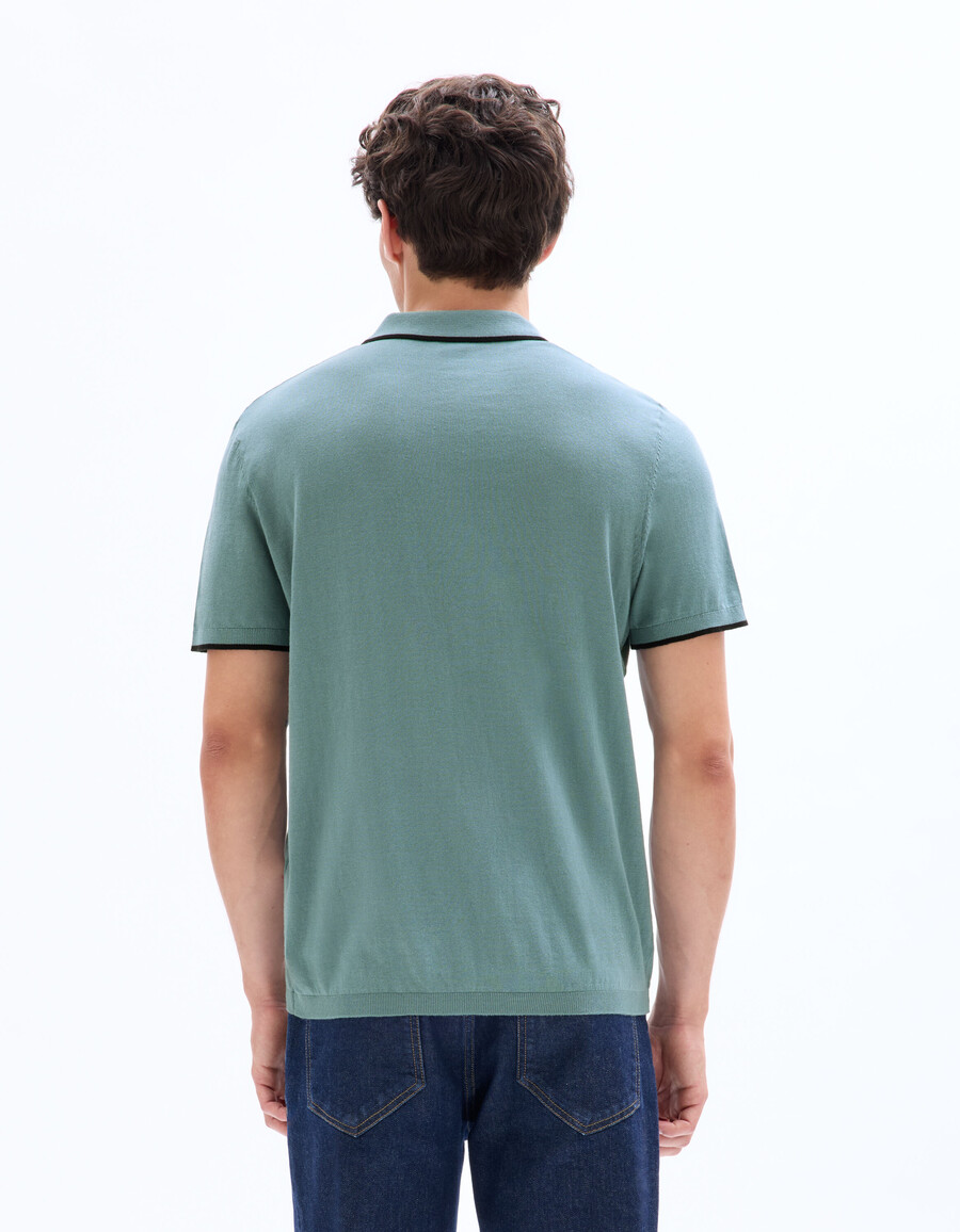 poloshirt in regulärer passform aus hochwertigem jersey