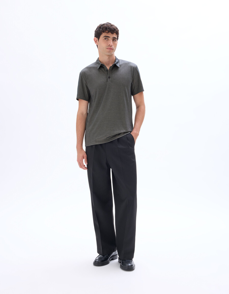 poloshirt aus normalem jersey