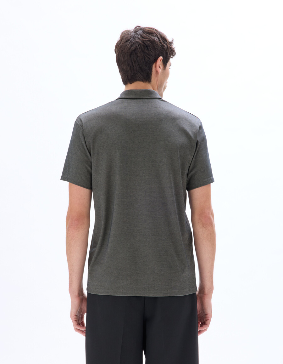 poloshirt aus normalem jersey
