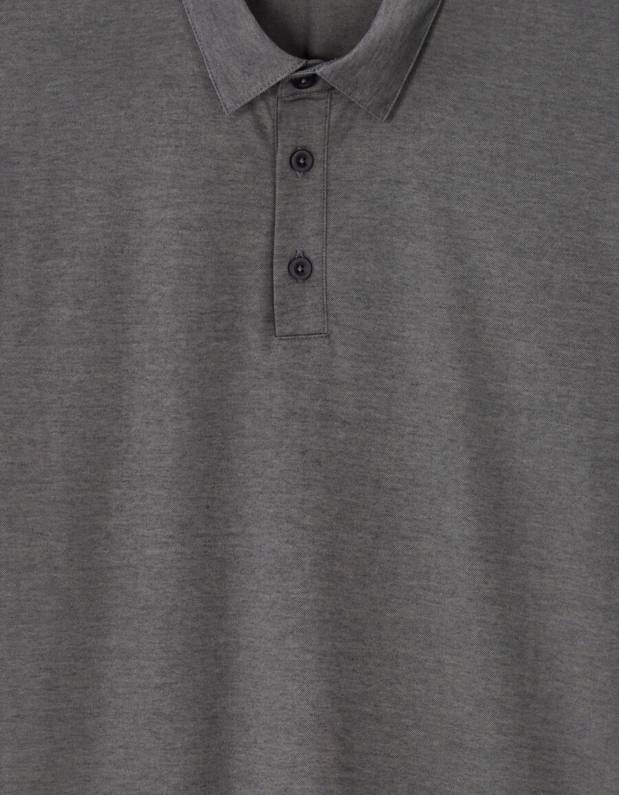 poloshirt aus normalem jersey