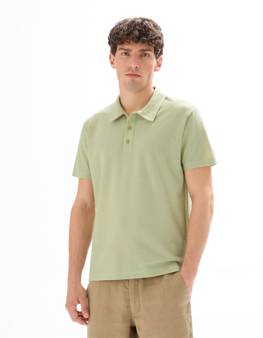 poloshirt aus normal geschnittenem jersey
