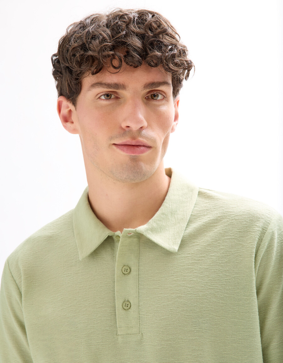poloshirt aus normal geschnittenem jersey