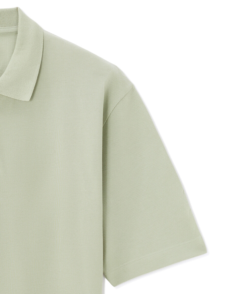 oversized poloshirt aus 100 baumwoll-piqué