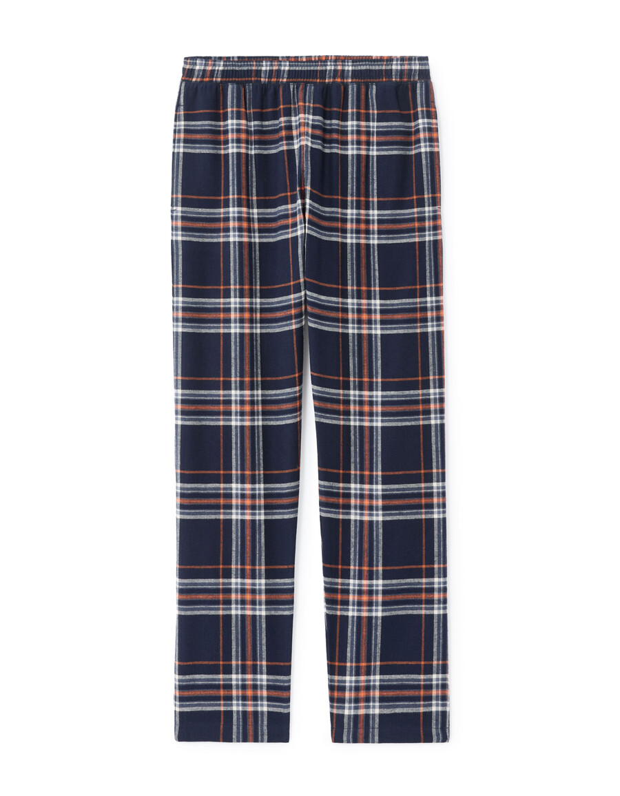 pyjama-oberteil und hose aus 100 baumwolle mit karomuster