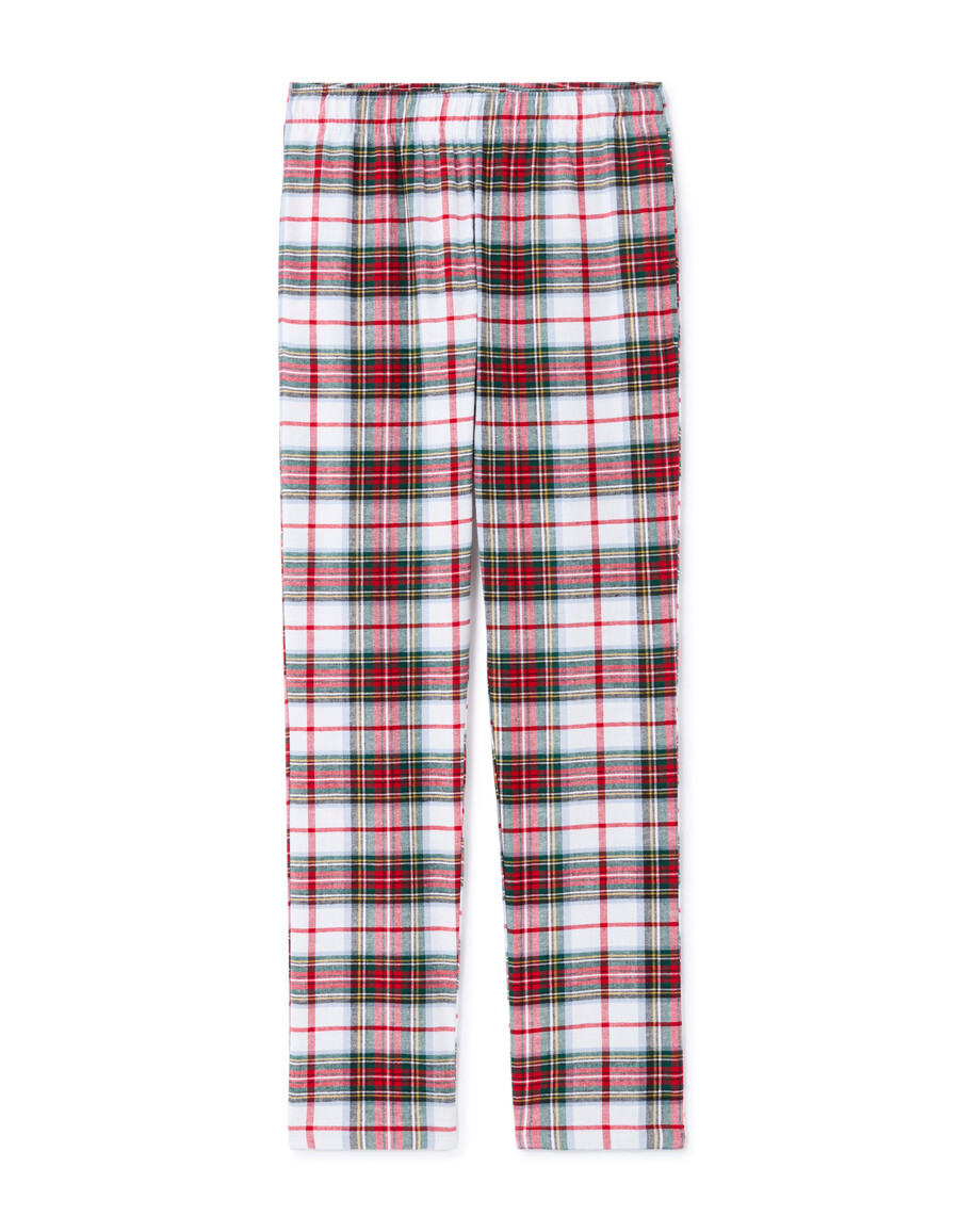 weihnachts-pyjama-geschenkset mit karomuster