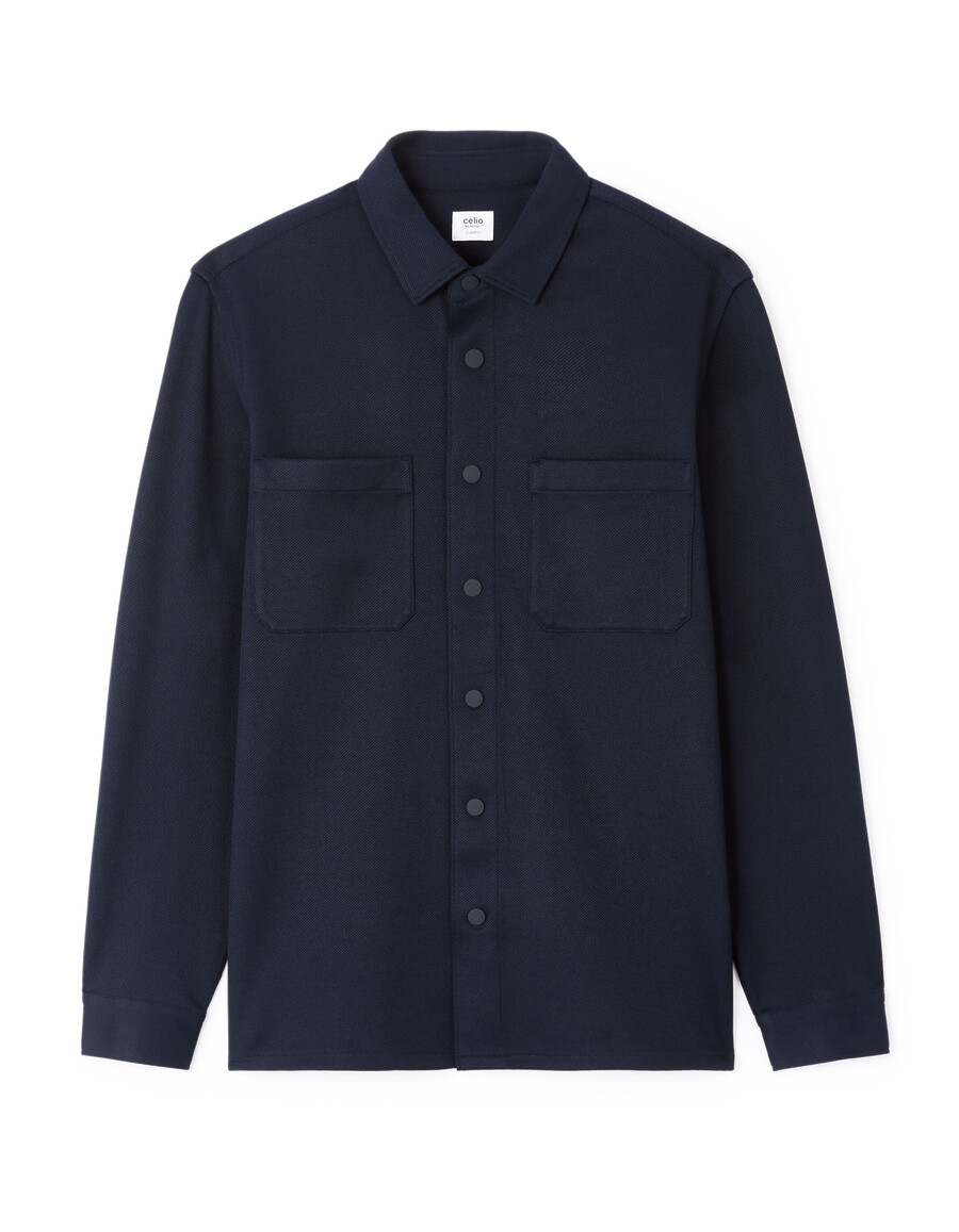 strukturiertes 2-pocket-overshirt