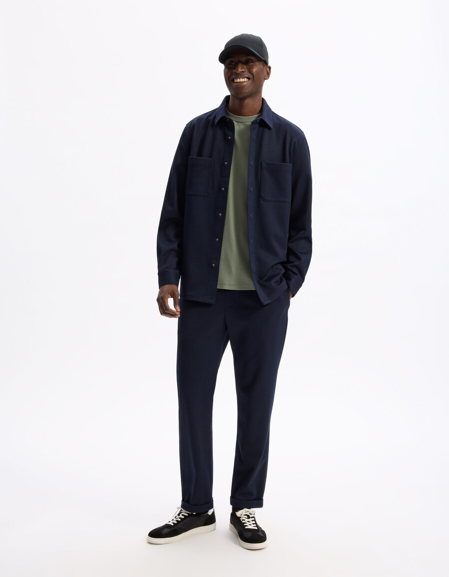 strukturiertes 2-pocket-overshirt