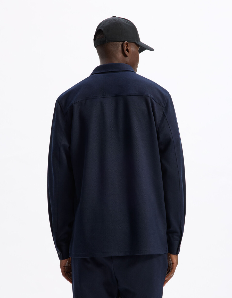 strukturiertes 2-pocket-overshirt