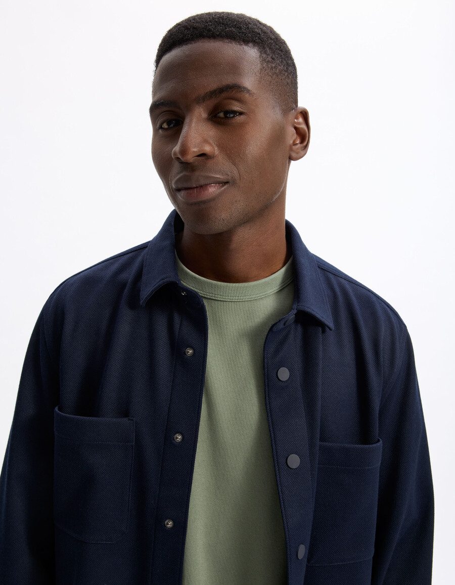 strukturiertes 2-pocket-overshirt