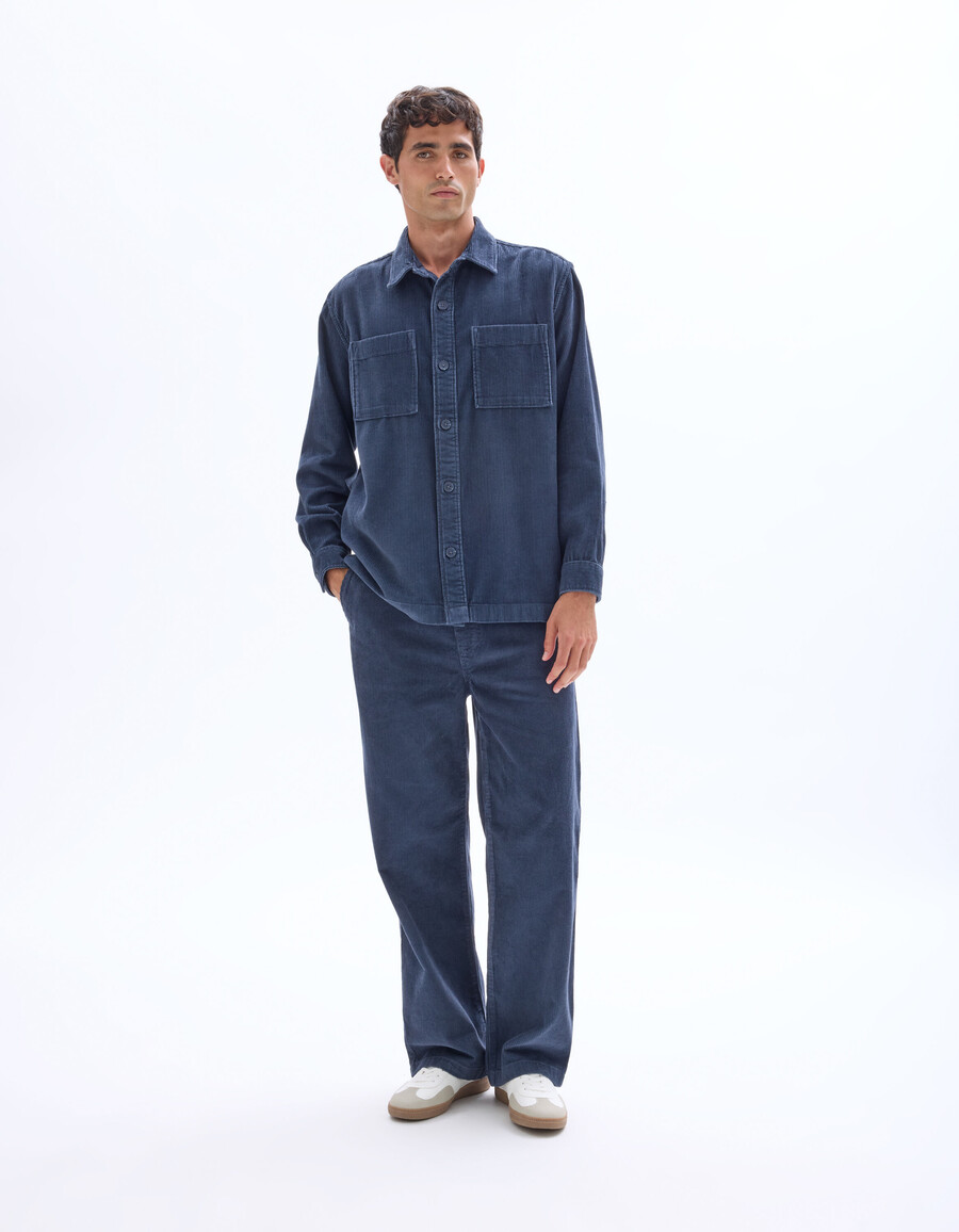 cord-overshirt aus 100 baumwolle
