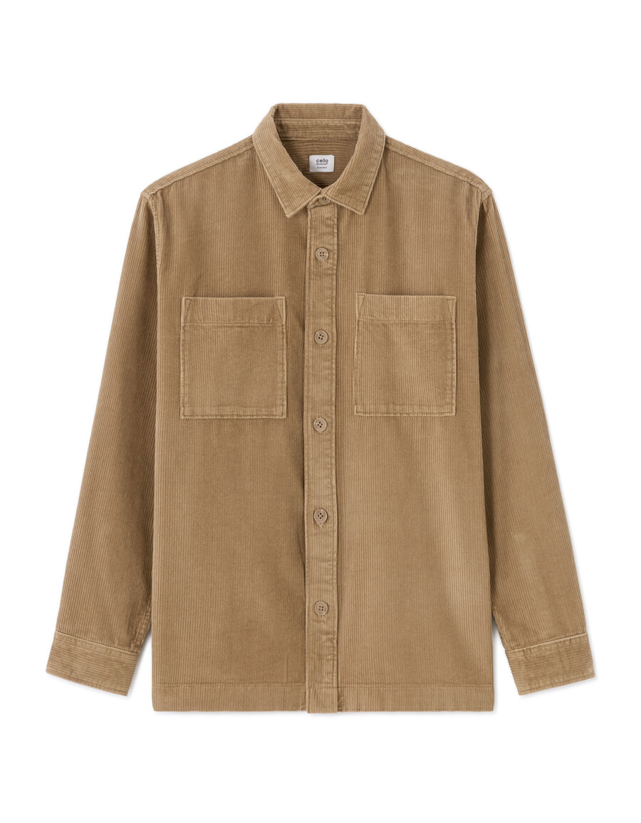 cord-overshirt aus 100 baumwolle