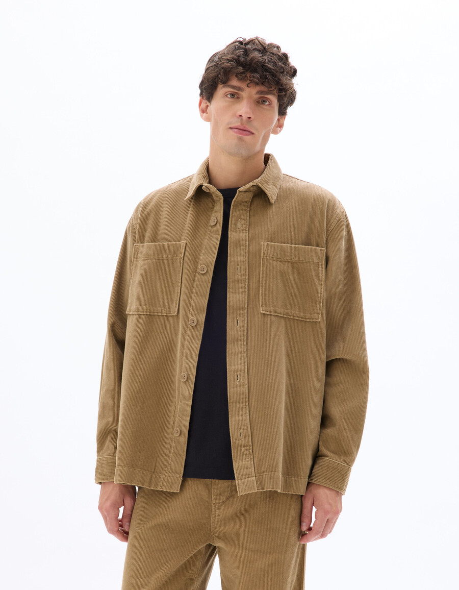 cord-overshirt aus 100 baumwolle