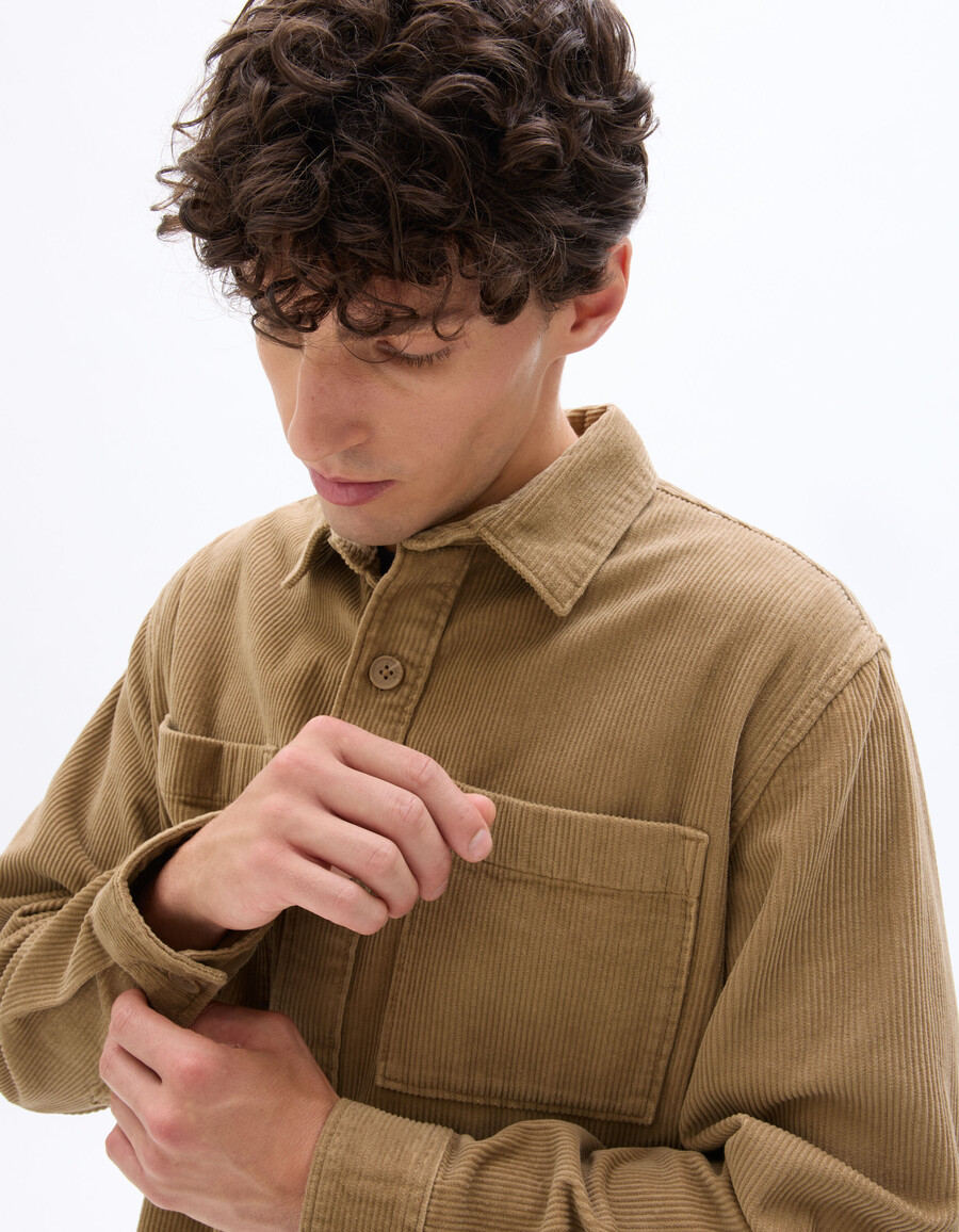 cord-overshirt aus 100 baumwolle
