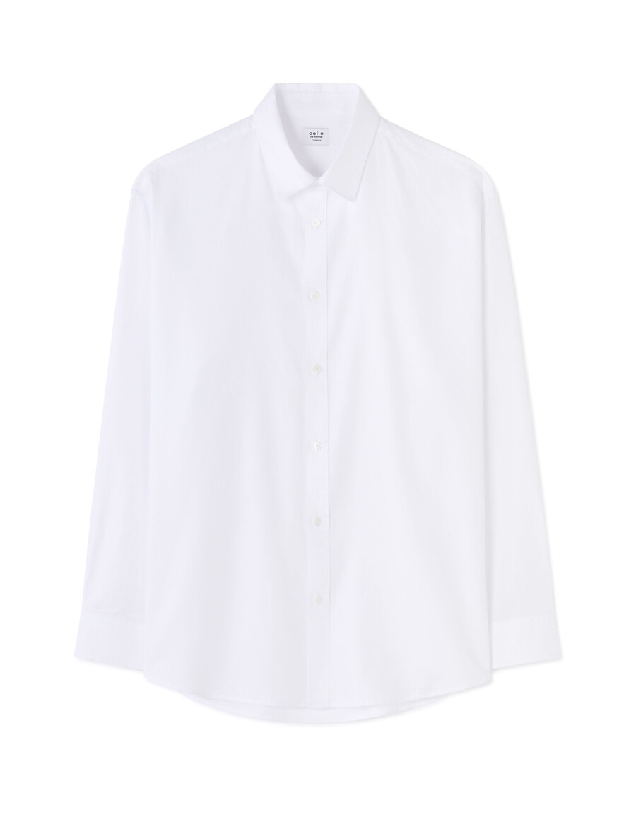 oversized oxford-hemd aus 100 baumwolle