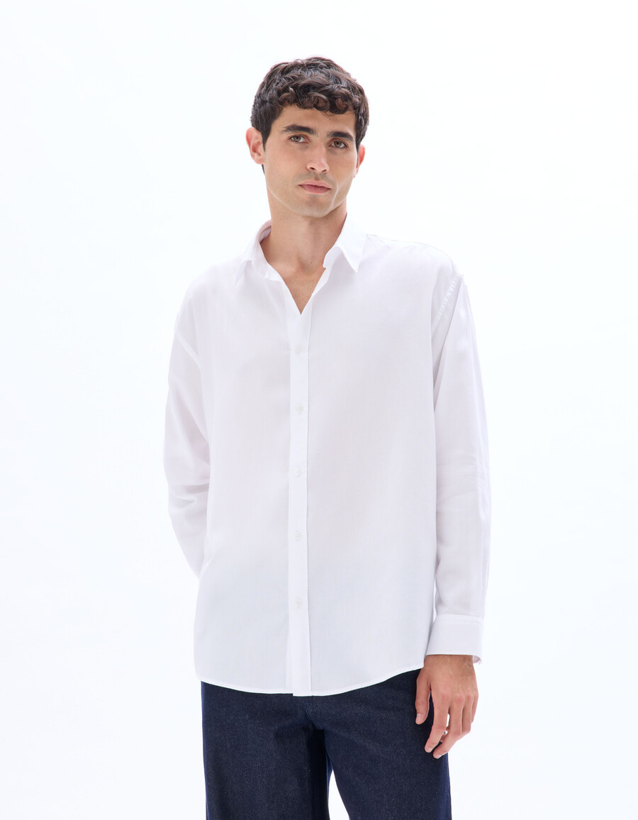 oversized oxford-hemd aus 100 baumwolle