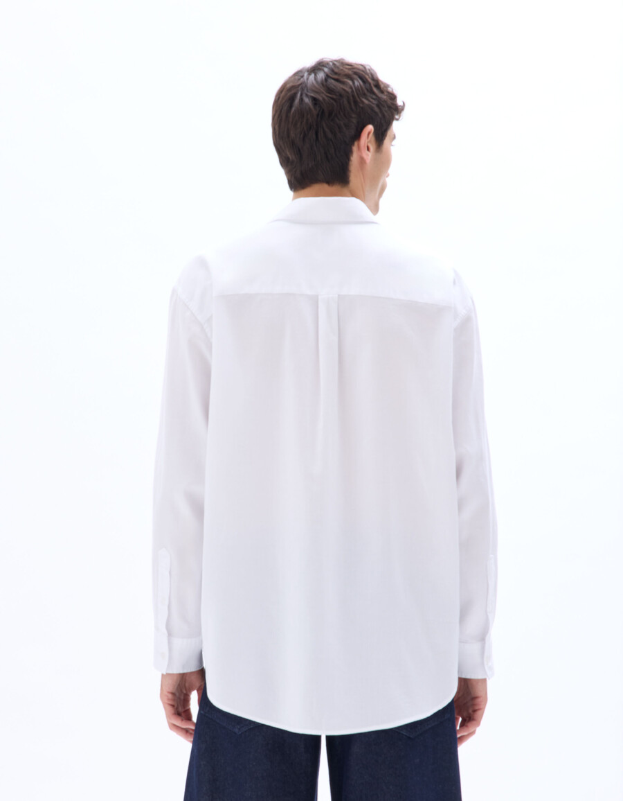 oversized oxford-hemd aus 100 baumwolle