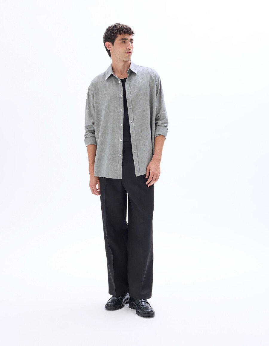 oversized oxford-hemd aus 100 baumwolle