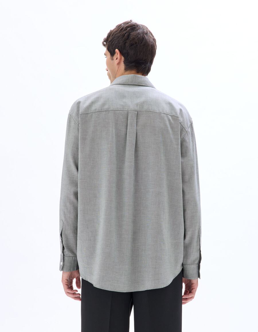 oversized oxford-hemd aus 100 baumwolle