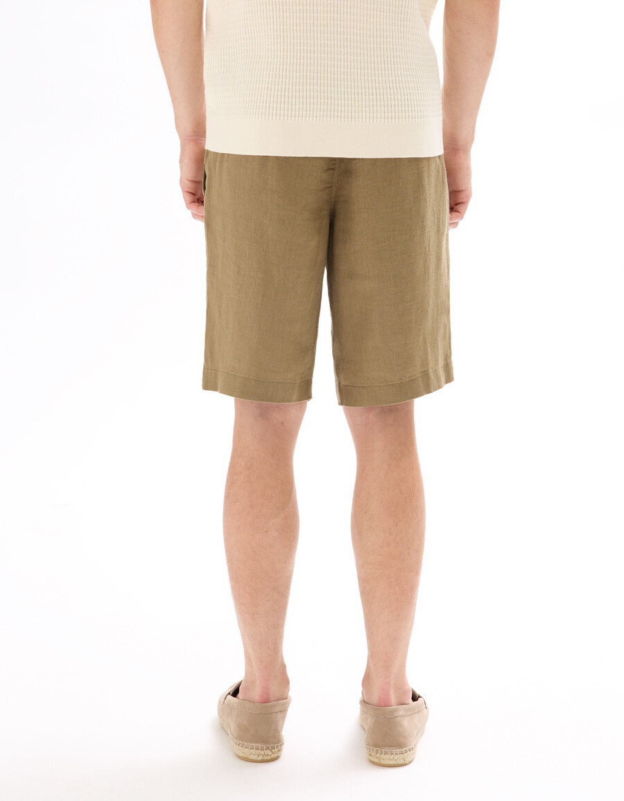 bermudashorts 100 leinen