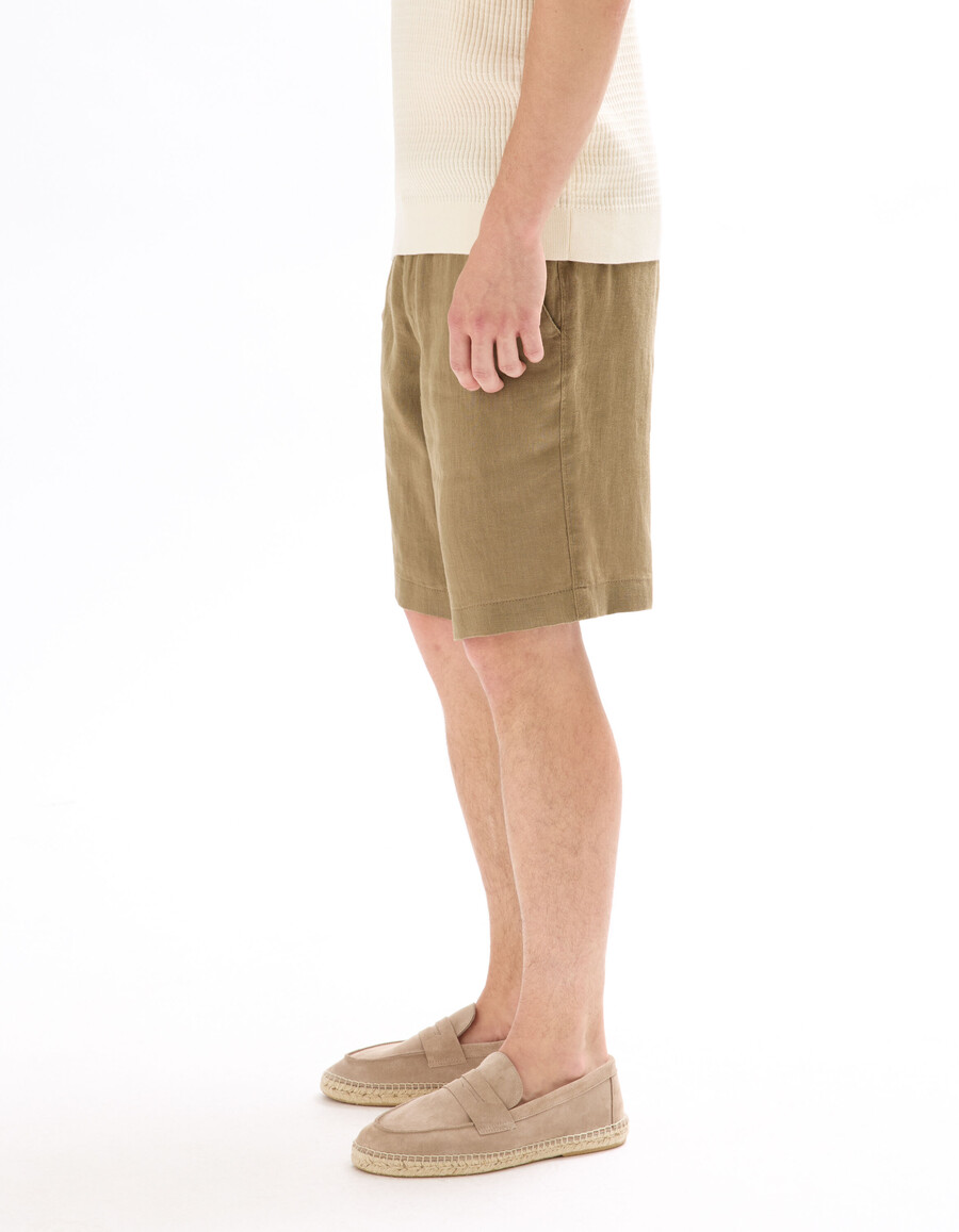 bermudashorts 100 leinen