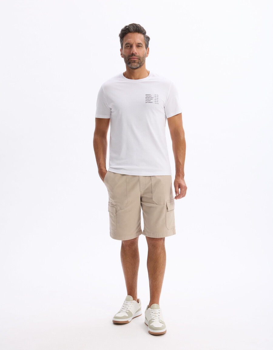 cargo-bermuda-shorts aus stretch-baumwolle
