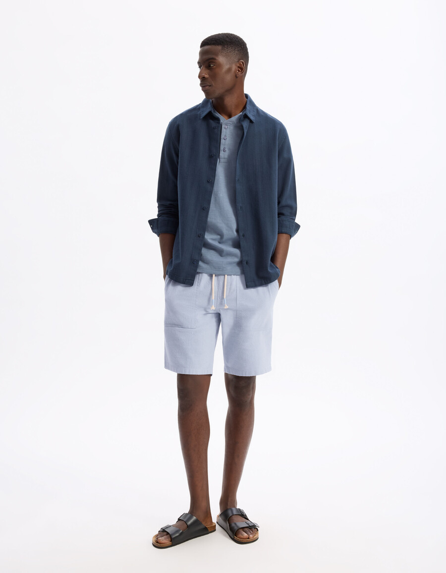 bermuda-shorts aus 100 baumwolle