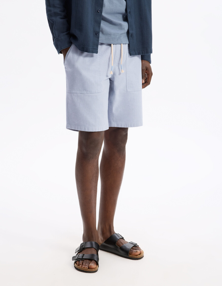 bermuda-shorts aus 100 baumwolle