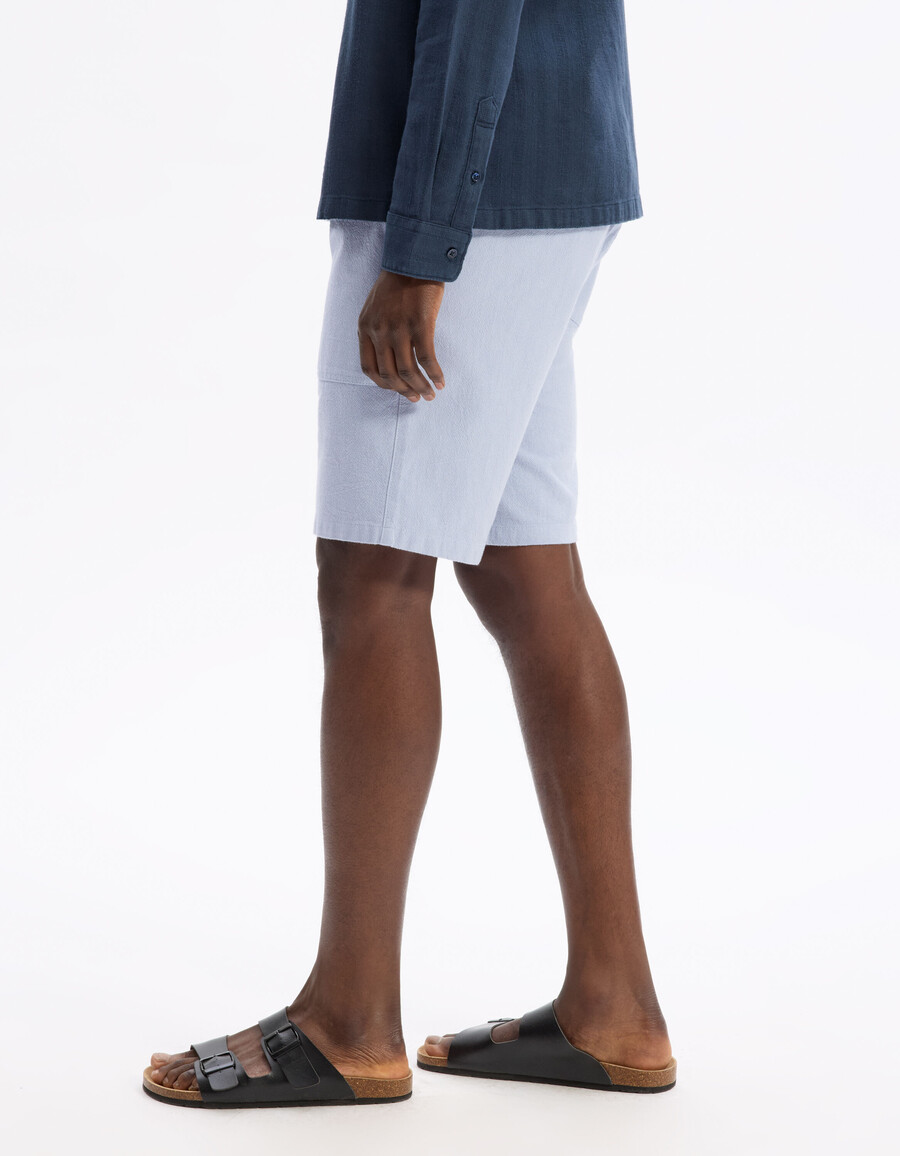 bermuda-shorts aus 100 baumwolle