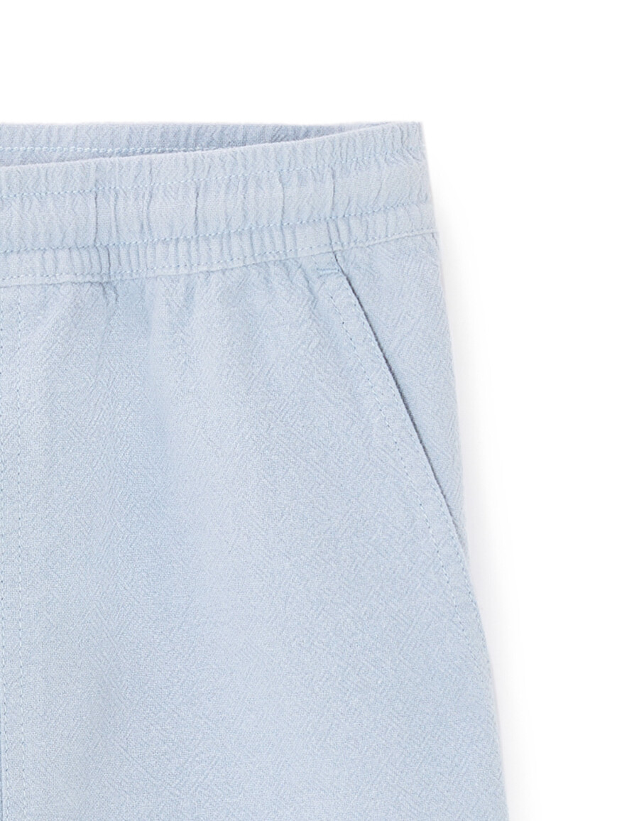 bermuda-shorts aus 100 baumwolle
