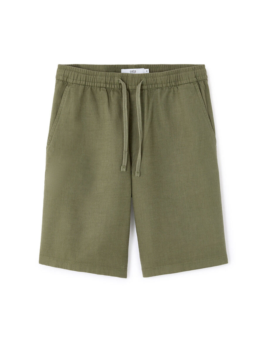 bermuda-shorts aus 100 baumwolle