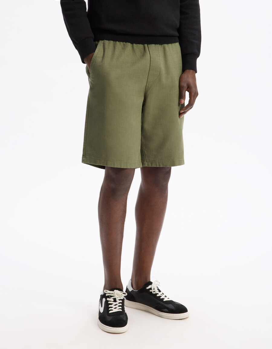 bermuda-shorts aus 100 baumwolle