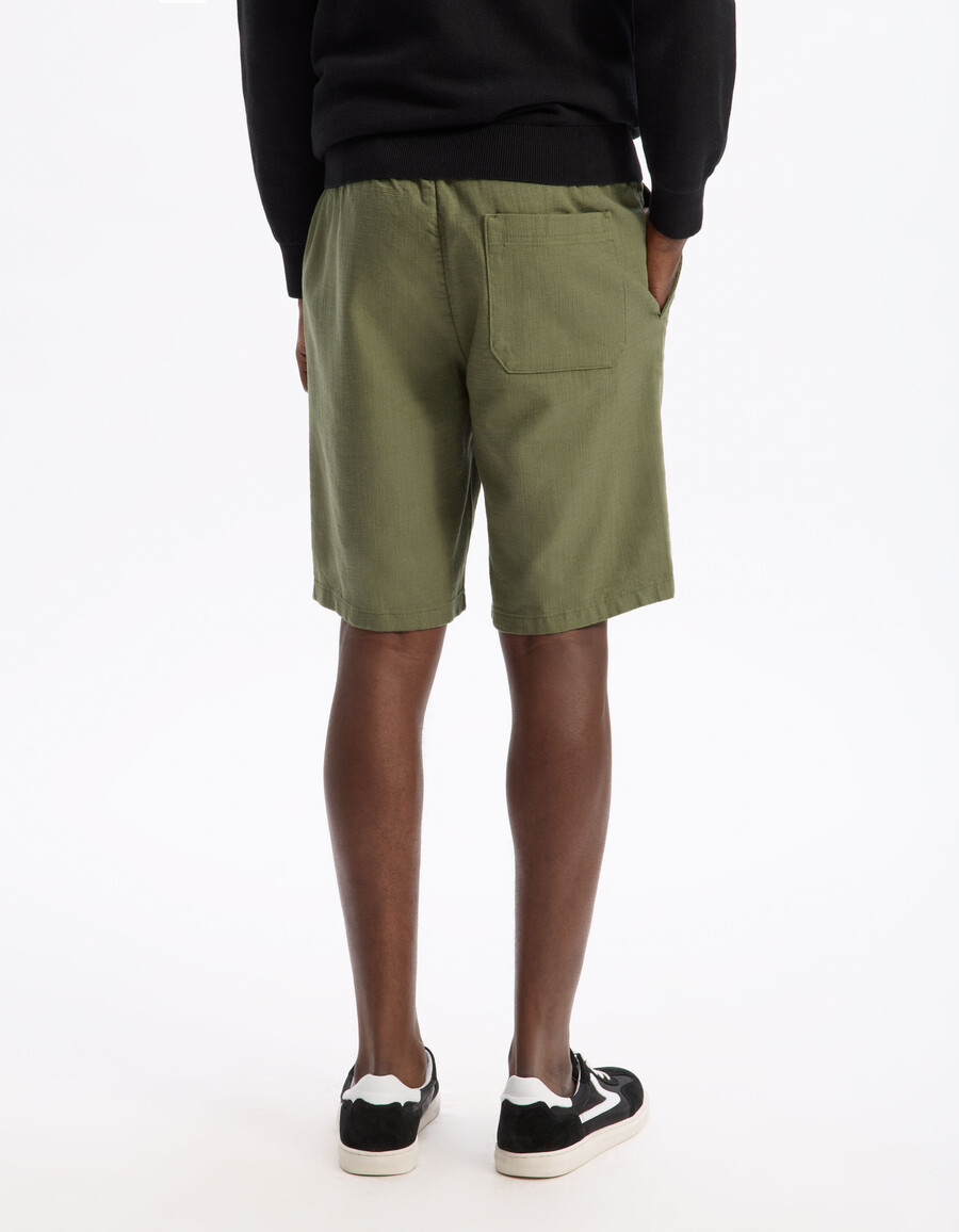 bermuda-shorts aus 100 baumwolle