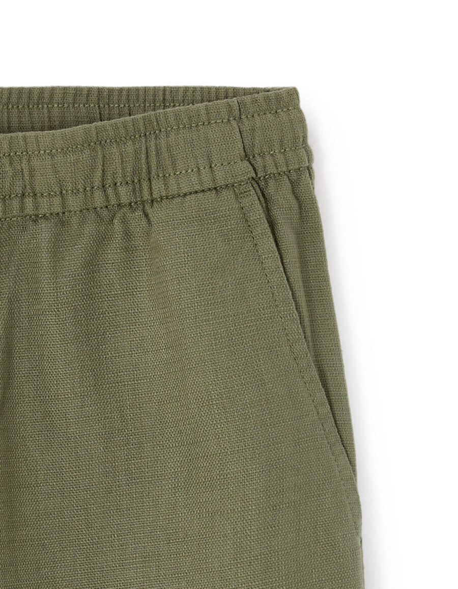 bermuda-shorts aus 100 baumwolle