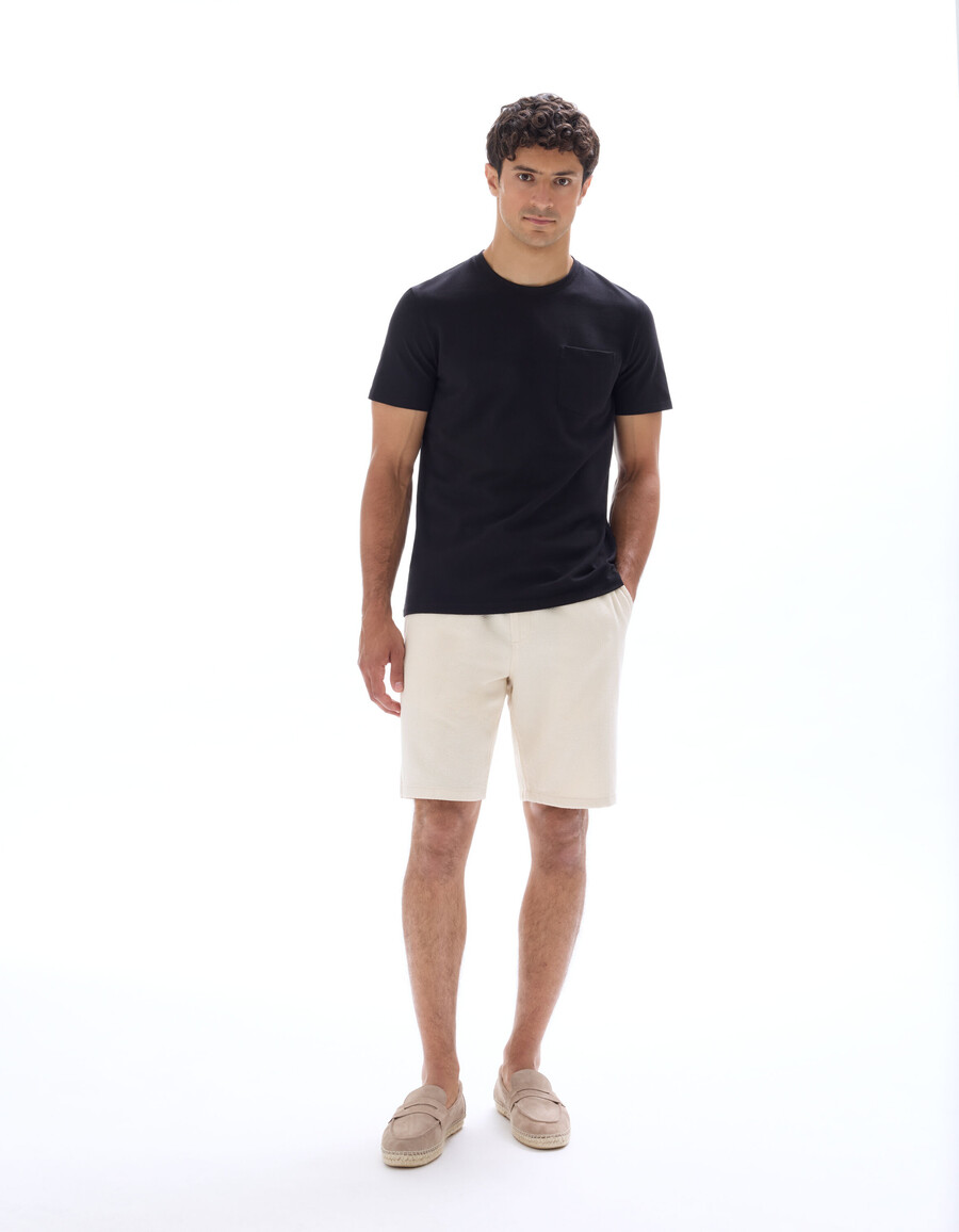 bermuda-shorts aus 100 baumwoll-canvas