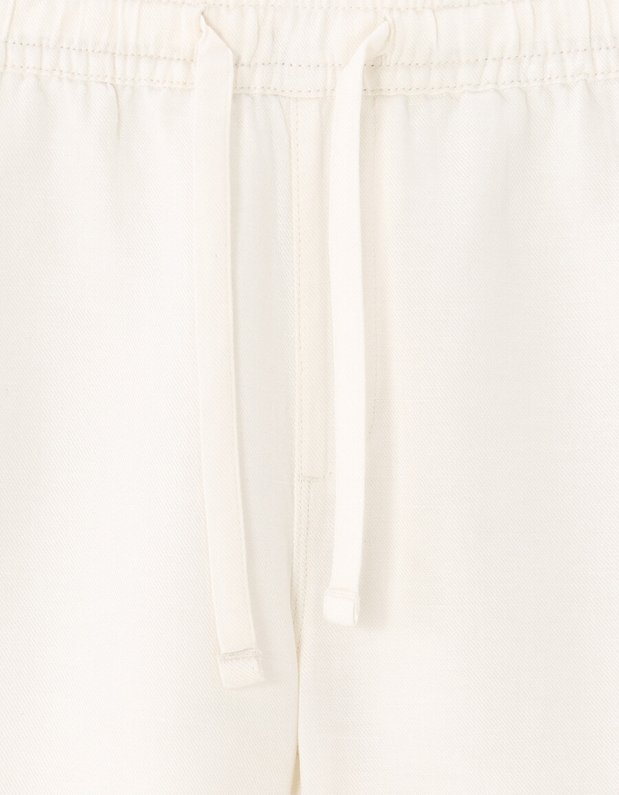 bermuda-shorts aus tencel lyocell und leinenmischung
