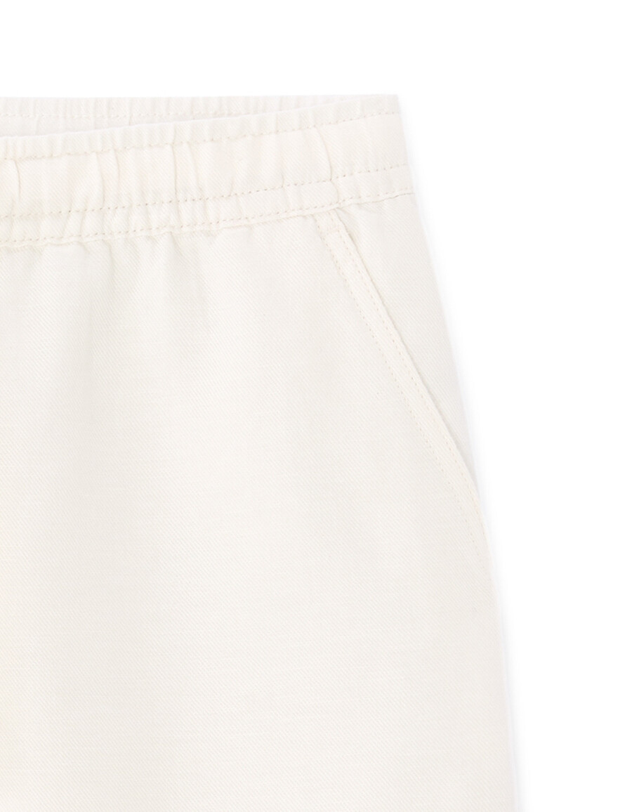 bermuda-shorts aus tencel lyocell und leinenmischung