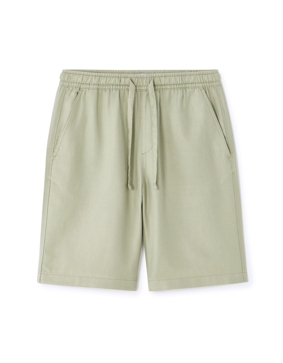 bermudashorts aus tencel lyocell und leinenmischung